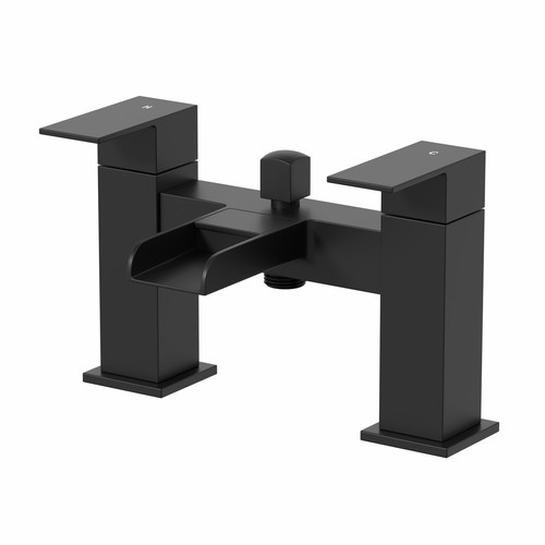 Black waterfall bath - black,