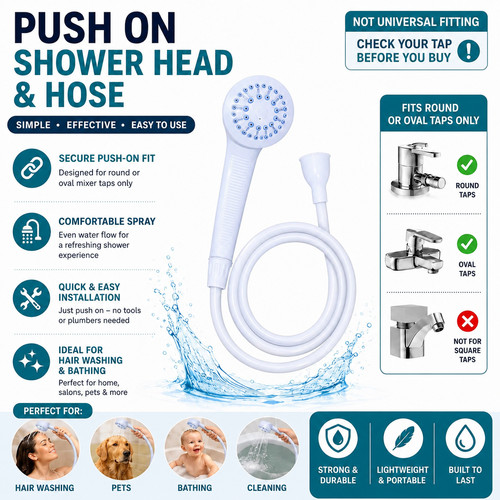 Push shower hose and - hose,
