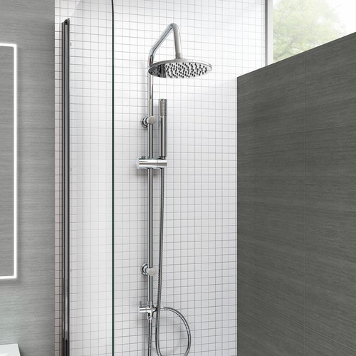 Round shower diverter kit with - round,