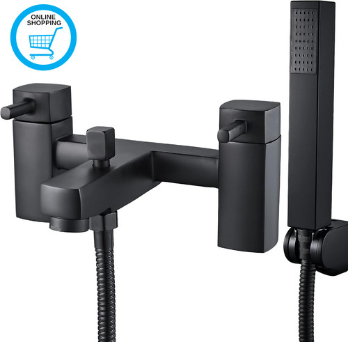 Bath mixer taps black - mixer,